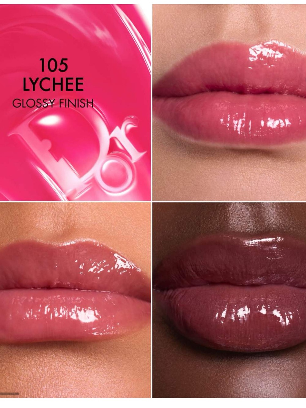 DIOR 105 Lychee Lip Glow Butter Hydrating Gloss Balm